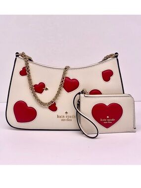 Kate Spade Convertible Heart Shoulder Crossbody Bag and wallet Set